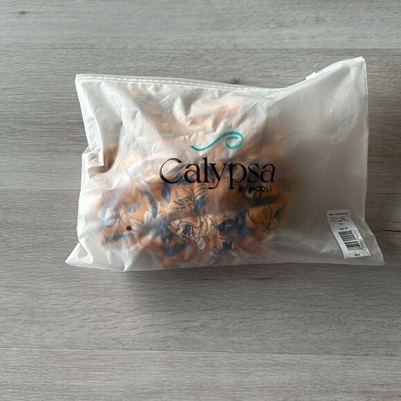 Calypsa V-Neck Adele Swim Top Garden 2X NWT IN PACKAGE - Picture 2 of 7